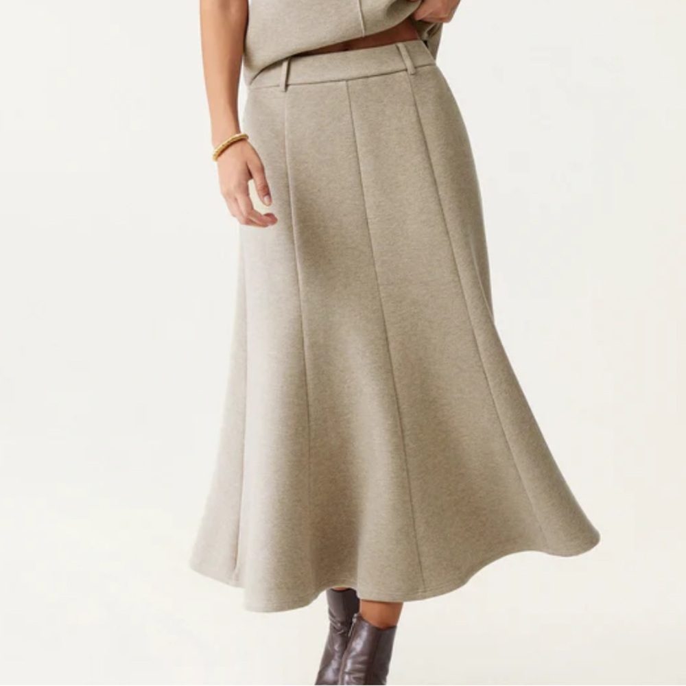 OGL Classic Beige A-Line Skirt